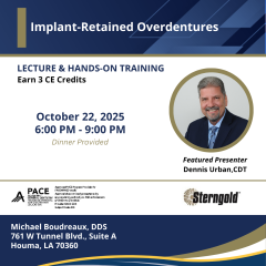 Implant-retained Overdentures Lecture and Hands-on