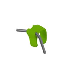 Irrigation clip E Green left (External irrigation only)