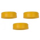 Stern Snap Retaining Cap Metal Free, Yellow, 3 pack