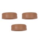 Stern Snap Retaining Cap Metal Free, Brown, 3 pack