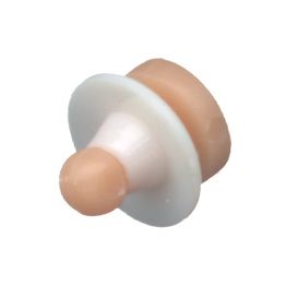 Stern Root Anchor®, Oversized males for mini female, orange w/ white collar, 5