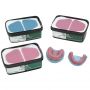 Tray Material Sample:  1 each color Blue, Rose and Pink