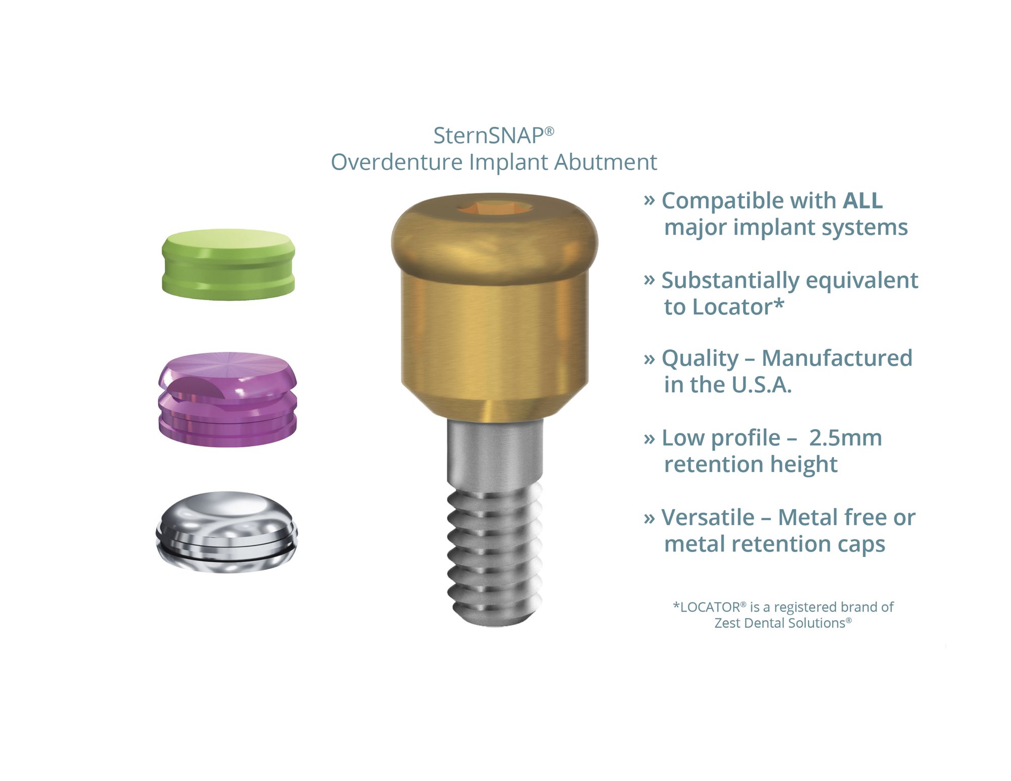 Stabilizing Overdentures With the Stern Snap® System